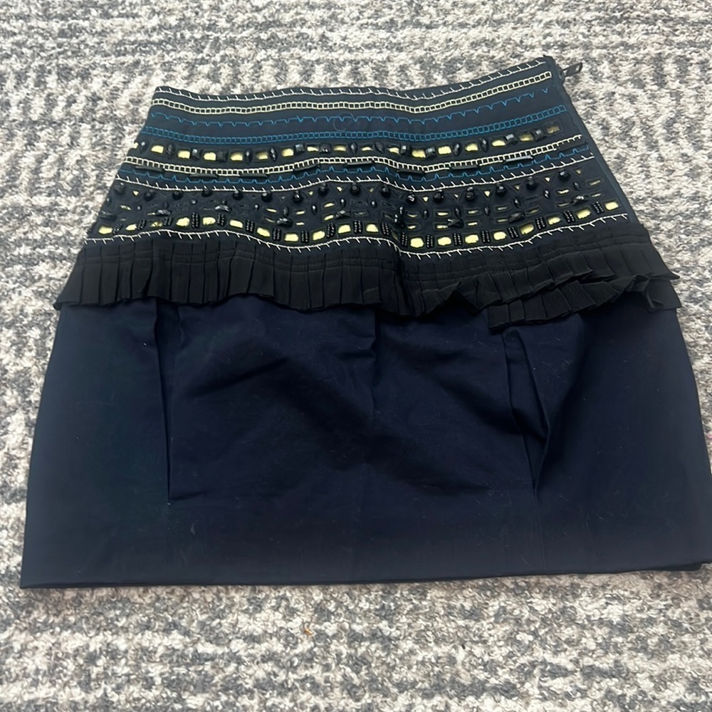 Twelve by twelve navy blue pencil skirt